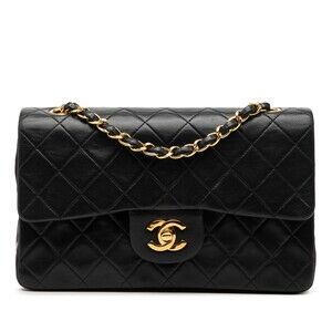 Auth Chanel Small Classic Lambskin #230493C47B